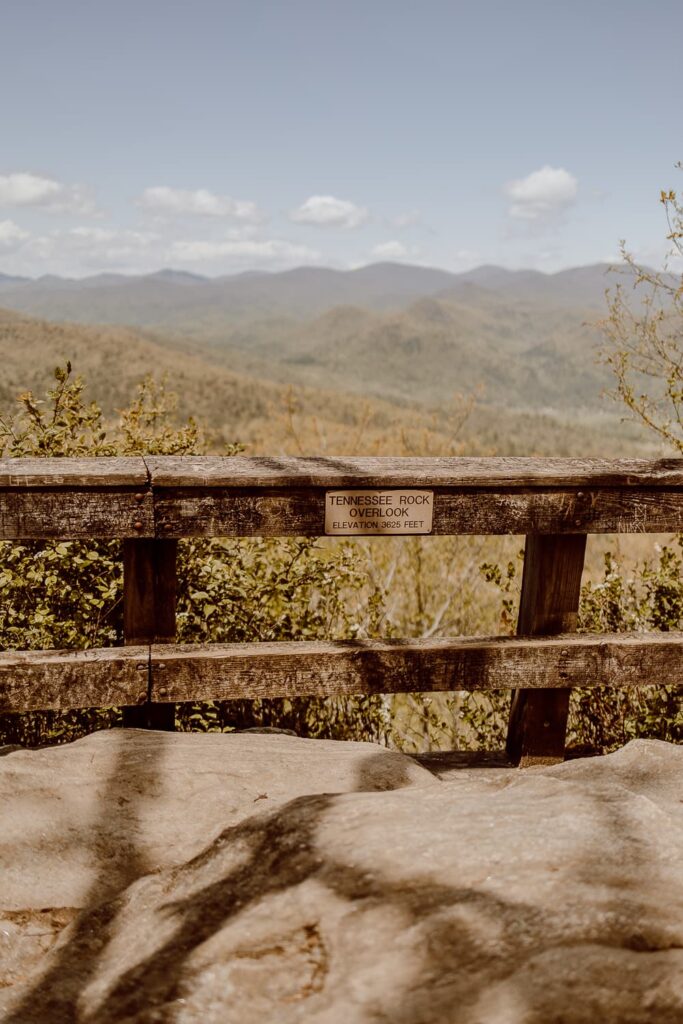 Landscape photo at Black Rock Mountain state park in Georgia.