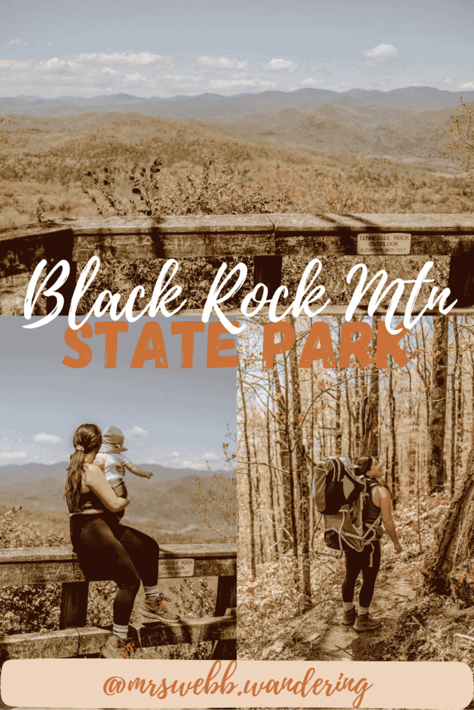 Black Rock Mountain State Park Pinterest Pin.