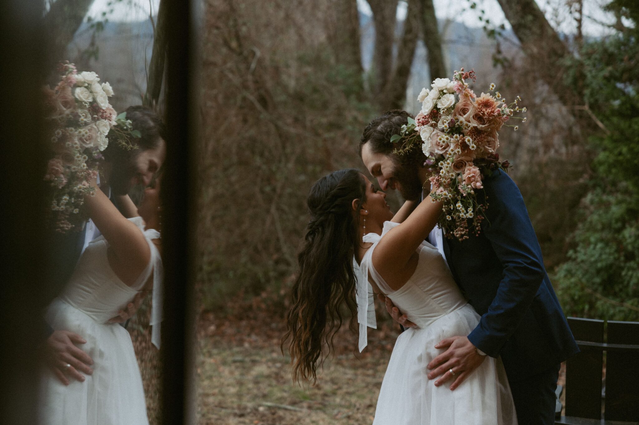 Stunning North Carolina Elopement at Airbnb in Black Mountain