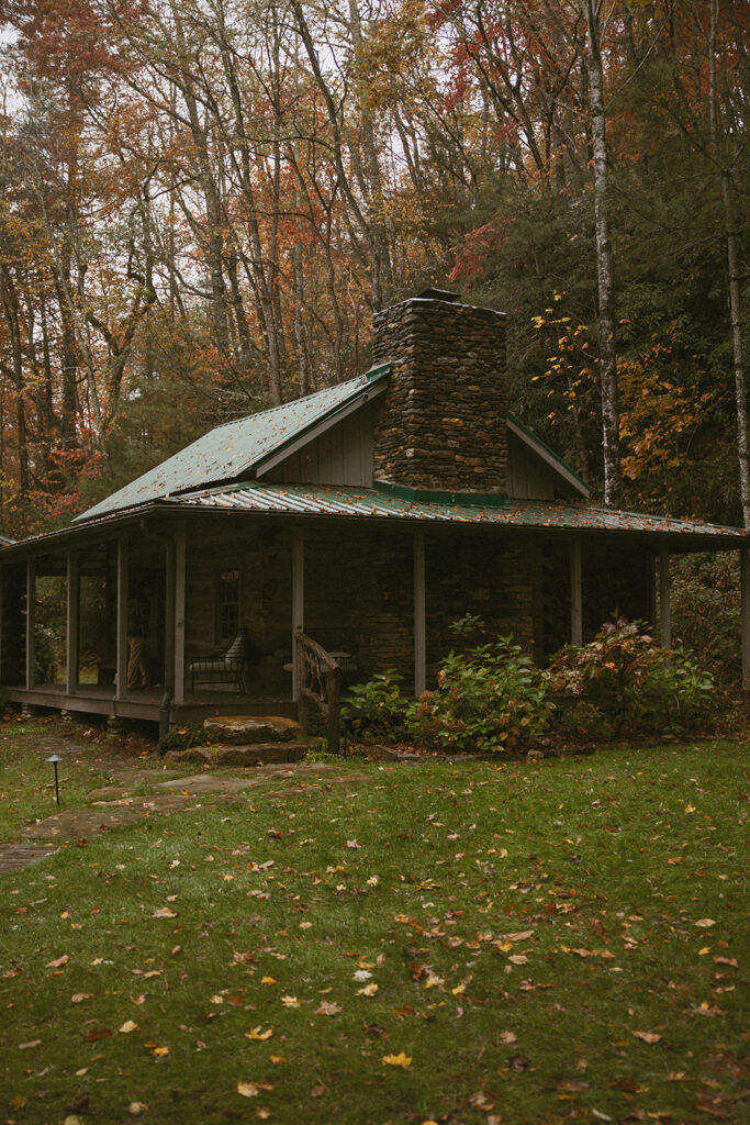 cabin during fall